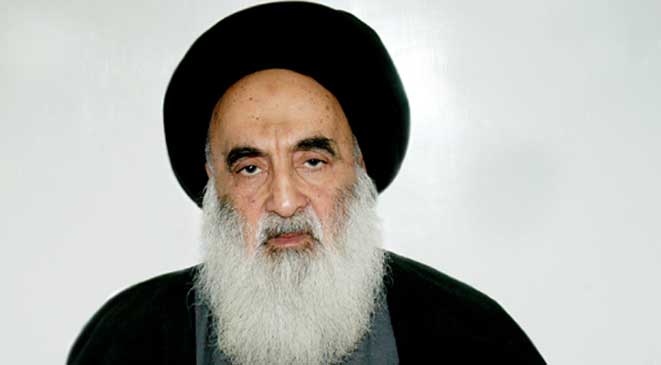 «السيستاني» يشدد على سيادة العراق .. ويتجاهل اتهامات «الأزهر» لـ«الحشد الشعبي»