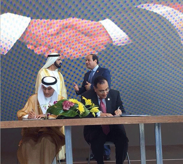 «السيسي» و«محمد بن راشد» يشهدان توقيع عقد العاصمة الإدارية الجديدة في مصر
